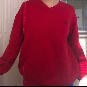 Vintage Red Chaps V Neck